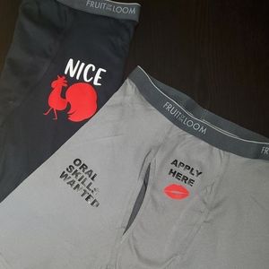 Men's Naughty Valentines Gift box. Boxer brief lotion and scratch off card.